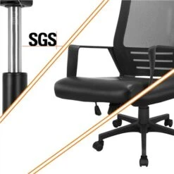 Yaheetech Sedia Ufficio Scrivania Ergonomica Lombare Girevole In Rete Traspirante Reclinabile Imbottita Regolabile In Altezza Con Braccioli E Ruote Nero 8 Yaheetech Sedia Ufficio Scrivania Ergonomica Lombare Girevole In Rete Traspirante Reclinabile Imbottita Regolabile In Altezza Con Braccioli E Ruote Nero -Armonia Casa 27557918 4