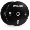 Capital Sports Capitalsports Sports Elongate 2020, Dischi Peso, 2 X 10 Kg, Gomma Dura, 50,4mm