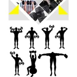 Yaheetech Set 2 Manubri 10 Kg Palestra Casa 12 Piastre Diversi Pesi Coppia Manubrio Regolabile Nero -Armonia Casa 27848783 5