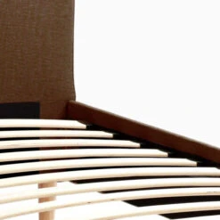 Letto Singolo 1 Piazza Nordico Tessuto E Legno 80x190 Friborg Twin Marrone -Armonia Casa 28006561 5