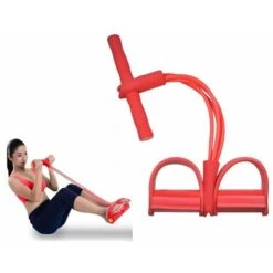 Elastico Con Pedali Estensore Fitness Palestra Allenamento Corda Fascia Manico