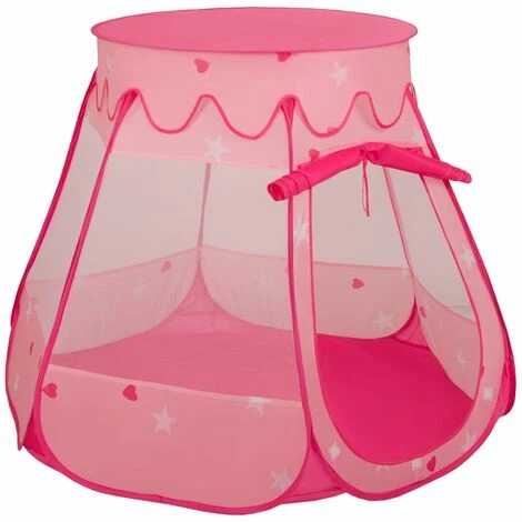 Selonis Tenda 105X90cm/100 Palline Castello Con Palline Colorate Per Bambini, Rosa:Azzurro/Rosa Chiaro/Perla 3 Selonis Tenda 105X90cm/100 Palline Castello Con Palline Colorate Per Bambini, Rosa:Azzurro/Rosa Chiaro/Perla - immagine 3