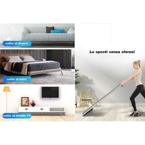 Tapis Roulant Elettrico Motorizzato KOOLOOK BMW1401, 1.5 HP, Ultra SLIM Compatto Con Telecomando 3 Tapis Roulant Elettrico Motorizzato KOOLOOK BMW1401, 1.5 HP, Ultra SLIM Compatto Con Telecomando - immagine 3