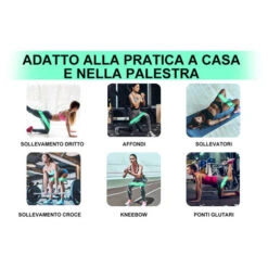 Fascia Elastica Fitness Bande 3 Livelli Di Resistenza 3pz Glutei Yoga Palestra -Armonia Casa 29998906 3