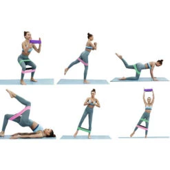 Fascia Elastica Fitness Bande 3 Livelli Di Resistenza 3pz Glutei Yoga Palestra -Armonia Casa 29998906 5