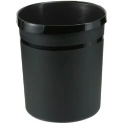 HAN GRIP KARMA 18198-13 Cestino Per La Carta 18 L Plastica Riciclata Nero Eco 1 Pz.