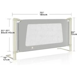Barriera Letto Altezza Regolabile, Sponda Di Sicurezza Per Bambini Spondina Letto Anti Caduta (180cm) -Armonia Casa 30679951 4