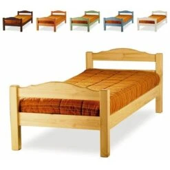 Letto Singolo In Legno Mercurio Per Casa Alberghi B&b Comunità-Naturale