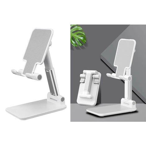 Supporto Cellulare Da Tavolo Regolabile Smartphone Tablet Universale L-305 2 Supporto Cellulare Da Tavolo Regolabile Smartphone Tablet Universale L-305 - immagine 2