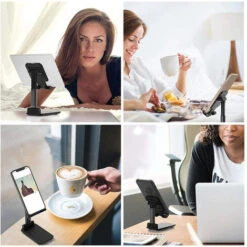 Supporto Cellulare Da Tavolo Regolabile Smartphone Tablet Universale L-305 9 Supporto Cellulare Da Tavolo Regolabile Smartphone Tablet Universale L-305 -Armonia Casa 32602053 5