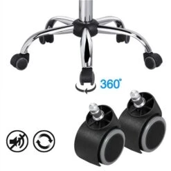 Yaheetech Sedia Ufficio Da Scrivania A Rotelle Girevole Sedia Ergonomica Imbottita Moderna Da Camera Da Letto Studio In Ecopelle Acciaio Altezza Regolabile Rosa -Armonia Casa 32682948 5