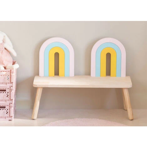 SKLUM Panca In Legno Mini Rainbow Kids Legno Naturale 2 SKLUM Panca In Legno Mini Rainbow Kids Legno Naturale - immagine 2