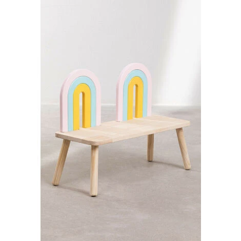 SKLUM Panca In Legno Mini Rainbow Kids Legno Naturale 5 SKLUM Panca In Legno Mini Rainbow Kids Legno Naturale - immagine 5