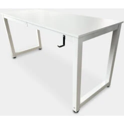 Scrivania Ufficio Design Moderno Bianca 160x60 Supporto Cuffie Stuttgart SNOW -Armonia Casa 33757515 2