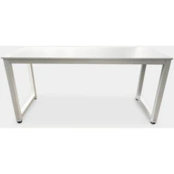 Scrivania Ufficio Design Moderno Bianca 160x60 Supporto Cuffie Stuttgart SNOW -Armonia Casa 33757515 3