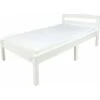 Letto In Legno - Colore Bianco CLASSIC 140/70 Con Materasso