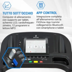 Capital Sports Pacemaker F120 Tapis Roulant 2,0CV 4P-AntiShock Suspension -Armonia Casa 34166291 4