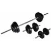 Nova Set Bilanciere + 2 Manubri Peso Totale 30.5Kg Pesi Fitness