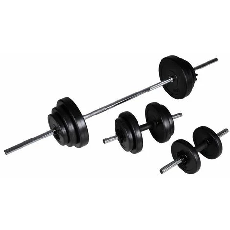 Nova Set Bilanciere + 2 Manubri Peso Totale 30.5Kg Pesi Fitness 1 Nova Set Bilanciere + 2 Manubri Peso Totale 30.5Kg Pesi Fitness