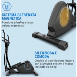 Capital Sports Helix Air Crosstrainer, Massa Volano 12 Kg, Trasmissione A Cinghia Nera -Armonia Casa 34335660 3