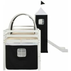 Nova Letto A Castello Per Bambini Scivolo E Scala Tema Pirata 97x208cm Vari Colori Modelli : Bianco 97x208 Cm -Armonia Casa 34537482 3