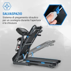Capital Sports Pacemaker F120 Pro Tapis Roulant 4P-AntiShock Suspension Stazione Massaggi -Armonia Casa 34981169 3