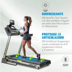 Capital Sports Infinity Pro 4.0 Tapis Roulant 7 CV BT App Kinomap LCD Grigio -Armonia Casa 35014696 3