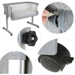 Lettino E Culla Co-Sleeping Su Ruote Con Zanzariera Per Bebè 0-36 Mesi -Armonia Casa 35184399 5