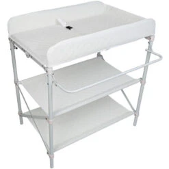 Fasciatoio Bianco, Fasciatoio + 2 Ripiani, Ruote