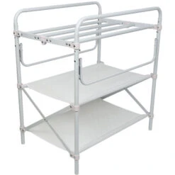 Fasciatoio Bianco, Fasciatoio + 2 Ripiani, Ruote -Armonia Casa 35184497 3