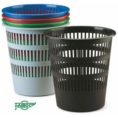 Cestino Per Rifiuti In Plastica A Griglia 12 L. Verde Faibo 1 Cestino Per Rifiuti In Plastica A Griglia 12 L. Verde Faibo