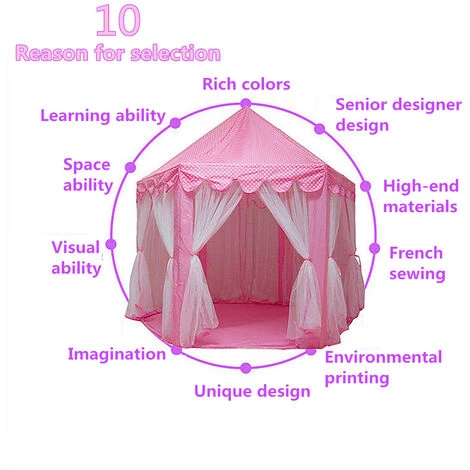 Tenda Per Bambini Tenda Per Tende Tenda Per Bambini Pieghevole Princes Princess Tenda Per Bambini Castello Play House 3 Tenda Per Bambini Tenda Per Tende Tenda Per Bambini Pieghevole Princes Princess Tenda Per Bambini Castello Play House - immagine 3