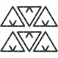 SOEKAVIA Accessori Biliardo, 6 Pezzi Porta Biliardo Porta Biliardo Porta Palla Triangolo Nero Porta Palline Posizionamento Biliardo Tavolo Da Biliardo -Armonia Casa 35905432 3