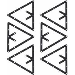 SOEKAVIA Accessori Biliardo, 6 Pezzi Porta Biliardo Porta Biliardo Porta Palla Triangolo Nero Porta Palline Posizionamento Biliardo Tavolo Da Biliardo -Armonia Casa 35905432 5