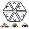 SOEKAVIA Supporto Da Biliardo, 6 Pezzi / Set Triangolo Rack Tavolo Da Biliardo Posizionamento Porta Palla Accessori Da Biliardo