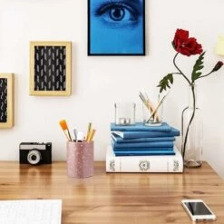 Portapennelli Per Trucco, Organizzatore Per Riporre Pennelli Per Trucco, Portapenne Rotondo, Portabicchieri Per Ragazze In PU Rosa Lucido Per Ufficio, Ufficio, Scuola, Casa 9 Portapennelli Per Trucco, Organizzatore Per Riporre Pennelli Per Trucco, Portapenne Rotondo, Portabicchieri Per Ragazze In PU Rosa Lucido Per Ufficio, Ufficio, Scuola, Casa -Armonia Casa 36032648 5