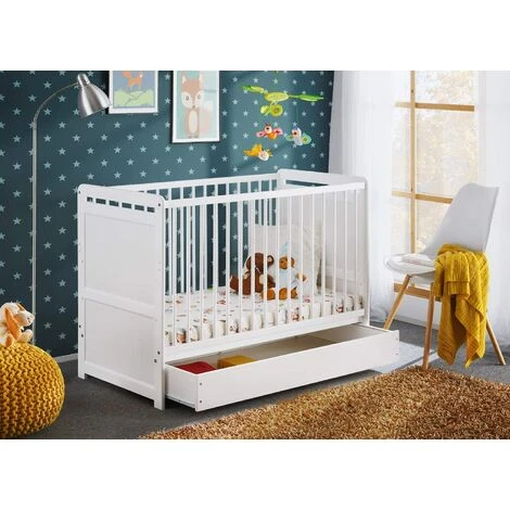 Letto Culla Bambini Con Cassetto Che Si Traforma In Letto Singolo In Legno Di Pino 1 Letto Culla Bambini Con Cassetto Che Si Traforma In Letto Singolo In Legno Di Pino