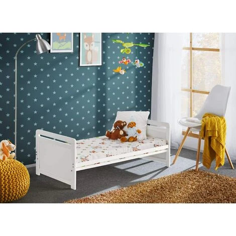 Letto Culla Bambini Con Cassetto Che Si Traforma In Letto Singolo In Legno Di Pino 2 Letto Culla Bambini Con Cassetto Che Si Traforma In Letto Singolo In Legno Di Pino - immagine 2