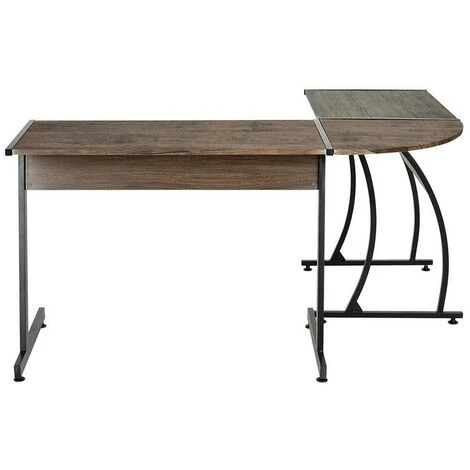 Scrivania Angolare Portapc Computer Tavolo Lavoro Ufficio Ad Angolo Noce 3 Scrivania Angolare Portapc Computer Tavolo Lavoro Ufficio Ad Angolo Noce - immagine 3