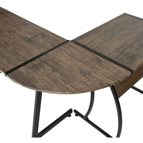 Scrivania Angolare Portapc Computer Tavolo Lavoro Ufficio Ad Angolo Noce 4 Scrivania Angolare Portapc Computer Tavolo Lavoro Ufficio Ad Angolo Noce - immagine 4