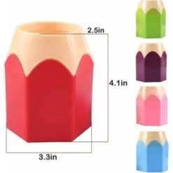 Portamatite, Portapenne In Colori Assortiti, Set Di 5 Portamatite A Forma Di Testa Di Matita Creativi - Per Forniture Per Ufficio, Pennelli Per Il Trucco, Come Piccoli Vasi