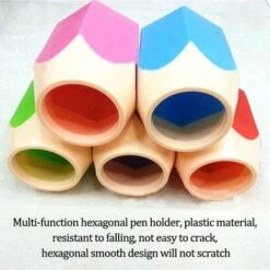 Portamatite, Portapenne In Colori Assortiti, Set Di 5 Portamatite A Forma Di Testa Di Matita Creativi - Per Forniture Per Ufficio, Pennelli Per Il Trucco, Come Piccoli Vasi -Armonia Casa 38272751 5