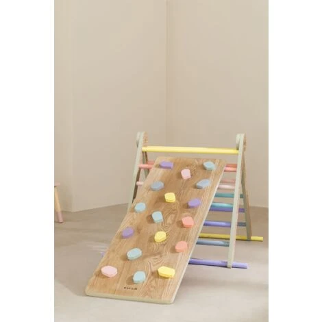 SKLUM Rampa Con Parete Di Arrampicata Di Apprendimento Pyqer Colors Kids Multicolore Soft 2 SKLUM Rampa Con Parete Di Arrampicata Di Apprendimento Pyqer Colors Kids Multicolore Soft - immagine 2