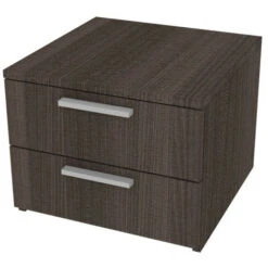 720CZ2 - Cassettiera Cameretta-ufficio L 45 E 2 Cassetti H.16, Con Guide A Chiusura Rallentata 45x45x35,8 (LxPxH) - Olmo Jerez Scuro