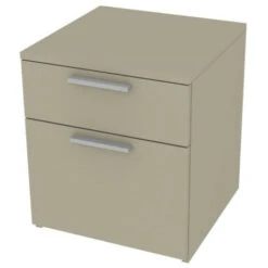 709CZ - Cassettiera Cameretta-ufficio L 45 E 2 Cassetti H.16 E H32, Con Guide A Chiusura Rallentata 45x45x51,6 (LxPxH) - Grigio Fumo -Armonia Casa 39160780 4