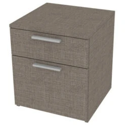 709CZ - Cassettiera Cameretta-ufficio L 45 E 2 Cassetti H.16 E H32, Con Guide A Chiusura Rallentata 45x45x51,6 (LxPxH) - Grigio Fumo -Armonia Casa 39160780 5