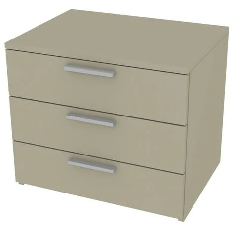 809CZ3 - Cassettiera Cameretta-ufficio L 60 E 3 Cassetti H.16, Con Guide A Chiusura Rallentata 60x45x51,8 (LxPxH) - Ecru Cappuccino 1 809CZ3 - Cassettiera Cameretta-ufficio L 60 E 3 Cassetti H.16, Con Guide A Chiusura Rallentata 60x45x51,8 (LxPxH) - Ecru Cappuccino