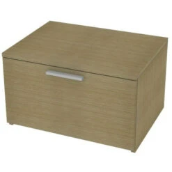 820CZ - Cassettiera Cameretta-ufficio L 60 E 1 Cassetti H.32, Con Guide A Chiusura Rallentata 60x45x35,6 (LxPxH) - Rovere Sbiancato