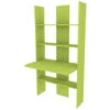 999SC - Libreria Cameretta O Soggiorno Con Scrivania, Design Moderno Pulito Ed Essenziale 177x90x58,2 - Verde Lime
