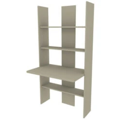 999SC - Libreria Cameretta O Soggiorno Con Scrivania, Design Moderno Pulito Ed Essenziale 177x90x58,2 - Verde Lime -Armonia Casa 39161533 5